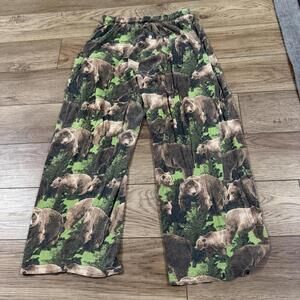 Bear Nature All Over Print Pajama Pant Fun Boxers Loungewear